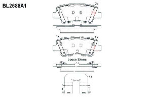Klocki Hamulcowe Kia Rio 11> Tył Ceed Optima Hyund