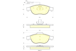 Klocki Hamulcowe Alfa 156 2.0-2.5 97 Gr.19.2mm 2xc