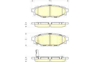 Klocki Hamulcowe Subaru Legacy 03-11 Forester Kpl