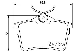 Klocki Hamulcowe Hella Pagid 425415 425414 425429