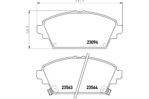 Klocki Hamulcowe Hella Pagid 45022s1ae02 45022s1ae