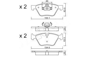 Klocki Hamulcowe Bmw 3 E90 05- Metelli