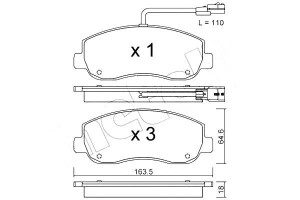 Klocki Hamulcowe Opel Movano 10- Czuj Metelli