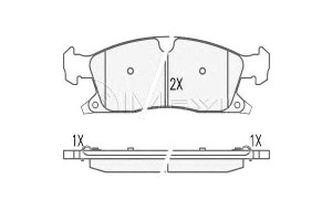 Klocki Hamulcowe Mercedes Przód W166 X166 11- Meyl