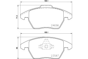Klocki Hamulcowe Mintex 8x0698151