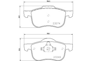 Klocki Hamulcowe Mintex 31262503 8623861 Eur794 Pa