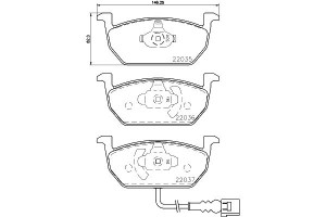 Klocki Hamulcowe Mintex 5q0698151c