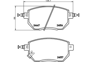 Klocki Hamulcowe Mintex 41060ca092 41060cg090 4106