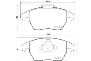 Klocki Hamulcowe Mintex 1609987980 1611457880 4253