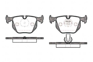 Klocki Hamulcowe Bmw 5 E39 X5 E53 Z4 E86 17.2mm Wv