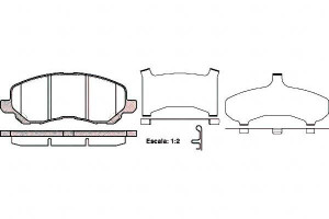 Klocki Hamulcowe Citroen C4 Mitsubishi Galant Outl