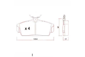 Klocki Hamulcowe Nissan Almera 00-06 Zimmermann
