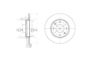 Tarcze Hamulcowe 2szt / Citroen C15 Saxo Visa Zx F