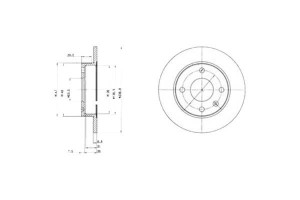 Tarcze Hamulcowe 2szt Ford Escort '91 Express Esco