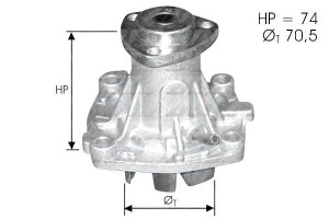 Pompa Wody Alfa Ford Opel Dolz