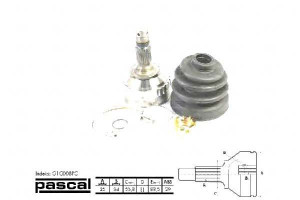 Przegub Napędowy Zewnętrzny (25z/34z/55 8mm Abs:29
