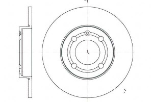 Tarcze Hamulcowe 2szt 239x10 P 4-otw Vw Polo 92-99