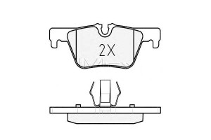 Klocki Hamulcowe Bmw Tył F20 114-125 F30 316-328 1