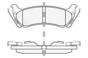 Klocki Hamulcowe Mercedes Tył W163 Ml 98-05 Meyle