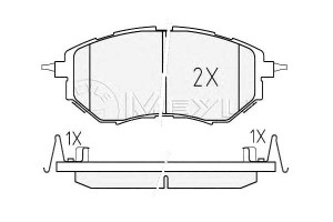 Klocki Hamulcowe Subaru Przód Legacy Iv 3,0 03- Z