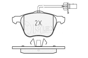 Klocki Hamulcowe Vw Przód Sharan T4 95-10 Z Czujni