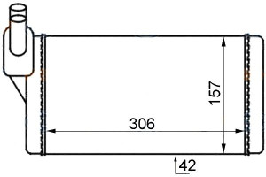 Nagrzewnica Vw T4 91- Hella