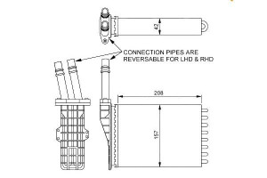 Nagrzewnica Renault Espace 96- Nrf
