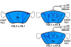Klocki Hamulcowe Alfa Romeo 166 2.0/2.4d 09.98-06.