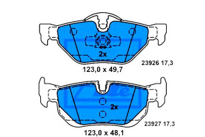 Klocki Hamulcowe Bmw Tył 1 3 X1 2,0-3,0 04-15 Ate