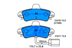 Klocki Hamulcowe Ford Cougar Mondeo I Mondeo Ii 1.