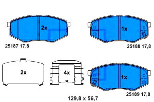 Klocki Hamulcowe Hyundai Ix20 Sonata Vi Kia Soul I