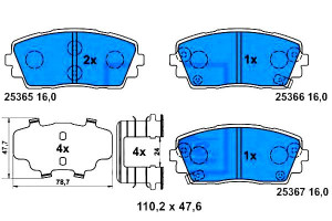 Klocki Hamulcowe Kia Picanto 1.0/1.0lpg/1.2 05.11-
