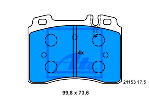 Klocki Hamulcowe Mercedes 190 (w201) C (w202) Cabr