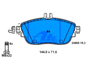 Klocki Hamulcowe Mercedes Przód W176 W246 X156 11-