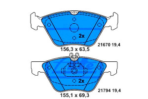 Klocki Hamulcowe Mercedes Przód W210 S210 95-03 At