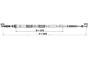 Linka Hamulca Ręcznego Toyota Auris Corolla 1.33-2