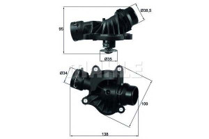 Termostat Bmw 88c M47 57 Behr