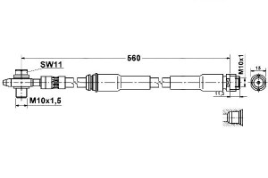 Przewód Hamulcowy Elast. Audi A3 Tt 1.8 10.98-06.0