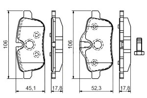 Klocki Hamulcowe Bmw Przód E89 09- Bosch
