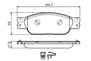 Klocki Hamulcowe Jaguar Przód S-type 03- Bosch