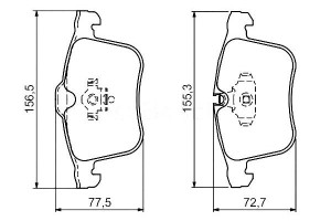 Klocki Hamulcowe Opel Przód Vectra C 2,8-3,2 V6 Sa