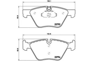 Klocki Hamulcowe Bmw 5 E60 03-10 Brembo