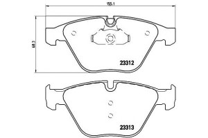 Klocki Hamulcowe Bmw 5 E60 10- Przód Brembo