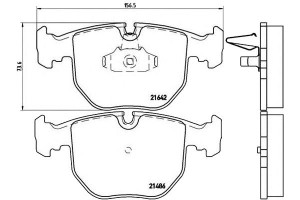 Klocki Hamulcowe Bmw 7 E38 94-01 740 Brembo