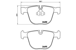 Klocki Hamulcowe Bmw X5 E70 09- Tył M Brembo
