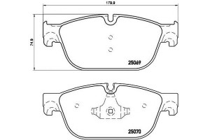 Klocki Hamulcowe Citroen C5 09- Przód Brembo