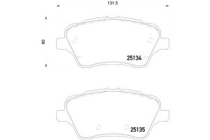 Klocki Hamulcowe Ford B-max 12- Przód Brembo