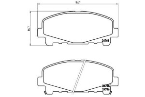 Klocki Hamulcowe Honda Accord 08- Przód Brembo