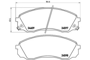 Klocki Hamulcowe Kia Carnival 06-15 Brembo