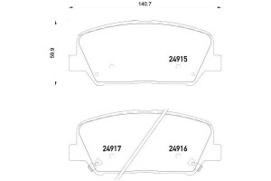 Klocki Hamulcowe Kia Ceed 12- Przód Brembo